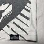 Superman Front All Over Print Movie World  Y2K Tee Men's 3XL XXXL Black White