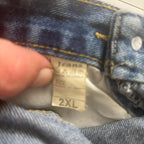 Distressed Denim Skirt Women's Size 2XL - Come Sell Nearly Anything