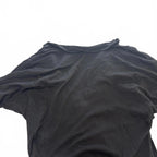 Lollipop Black Cotton Women's Top Size 12 with Asymmetric Zipper - Come Sell Nearly Anything