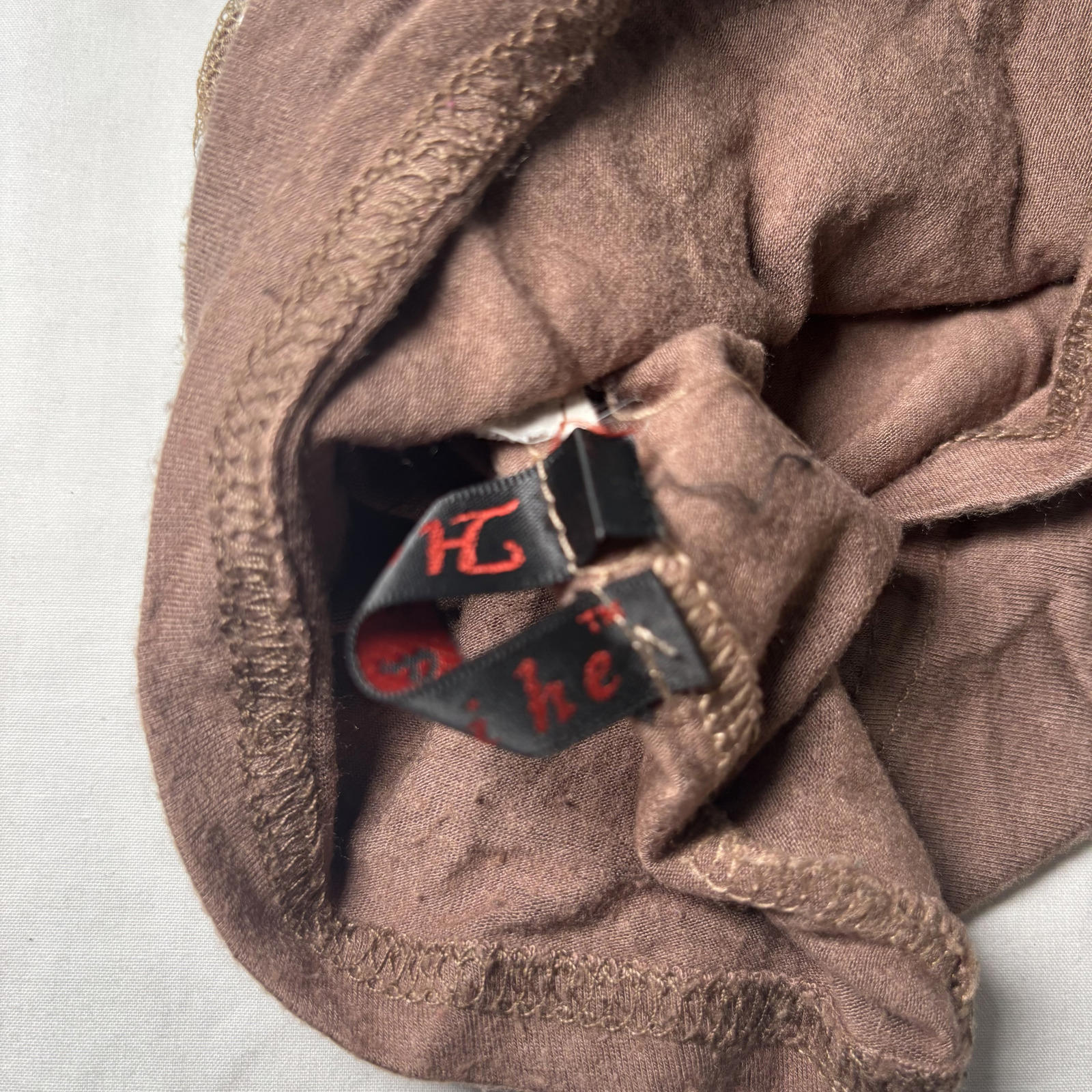 Hearts & Roses Women's Long Sleeve Top Size M Brown Embellished - Come Sell Nearly Anything