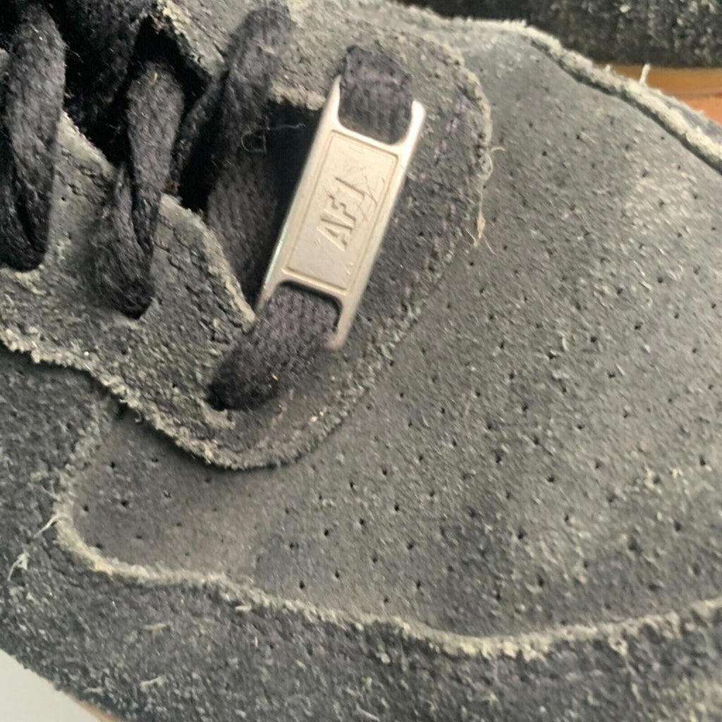 Nike Womens AF1 Air Force 1 Hi Top Black Suede Shoes 749266-001 Size US 8 UK 5.5 - Come Sell Nearly Anything