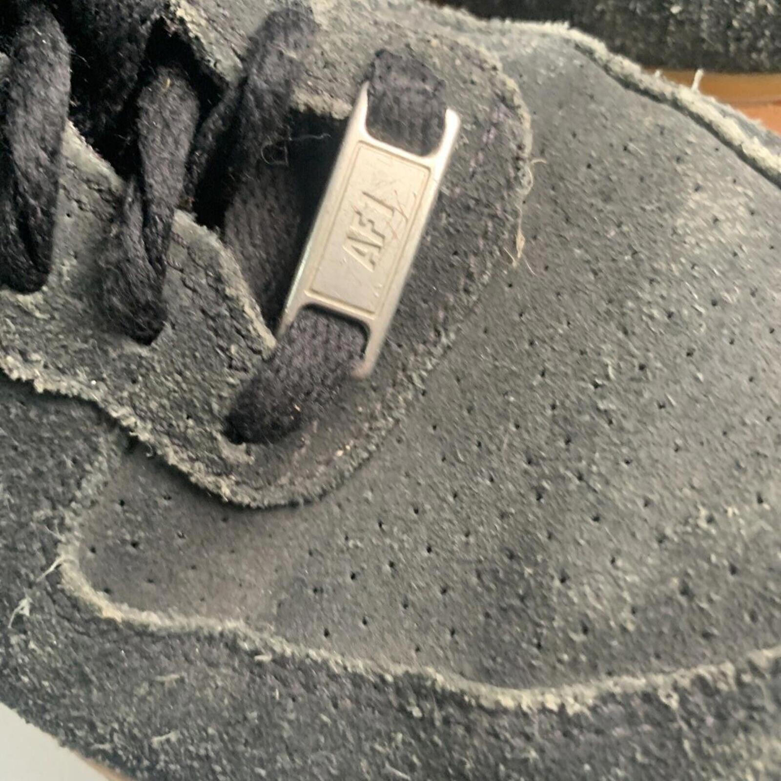 Nike Womens AF1 Air Force 1 Hi Top Black Suede Shoes 749266-001 Size US 8 UK 5.5 - Come Sell Nearly Anything