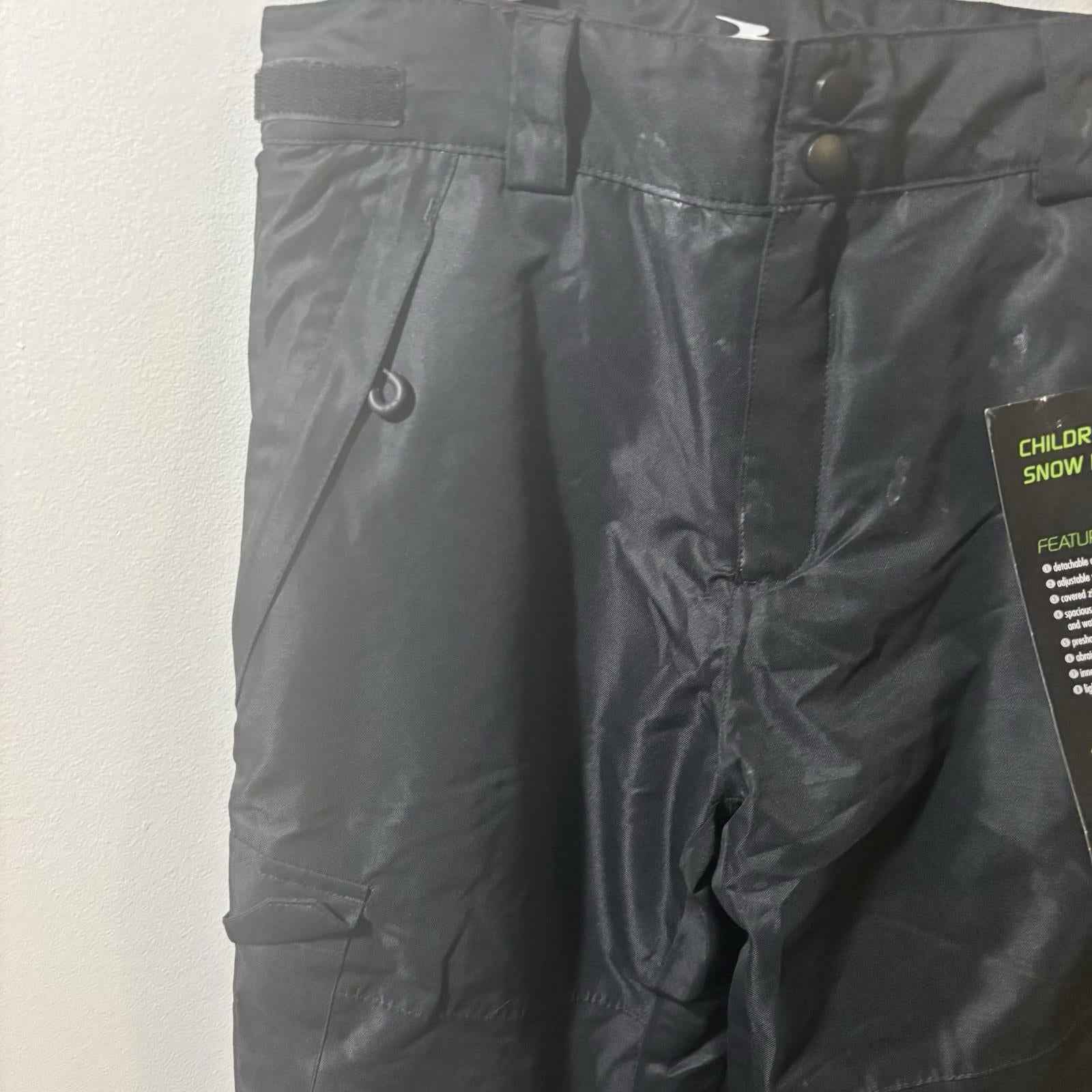 Crane Snow Extreme Childrens Snow Ski Pants Black BNWT Size 10