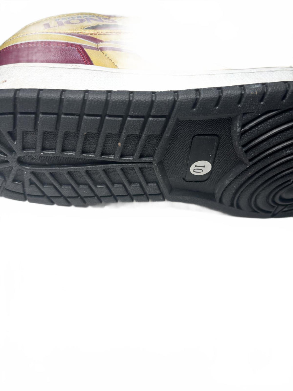 Brisbane Lions Men's Sneakers Size 10 Maroon Yellow Sportswear