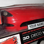 3D FX Deco Hot Red Sports Car Led Night Light Wall Toys Art Room Deco Hot