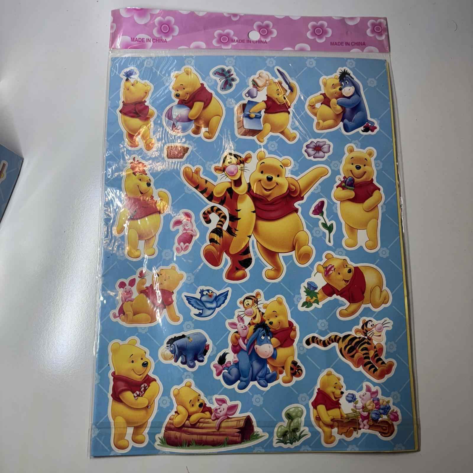 Winnie The Pooh And Friends Wall Decals x 2 sheets (2 Sided)