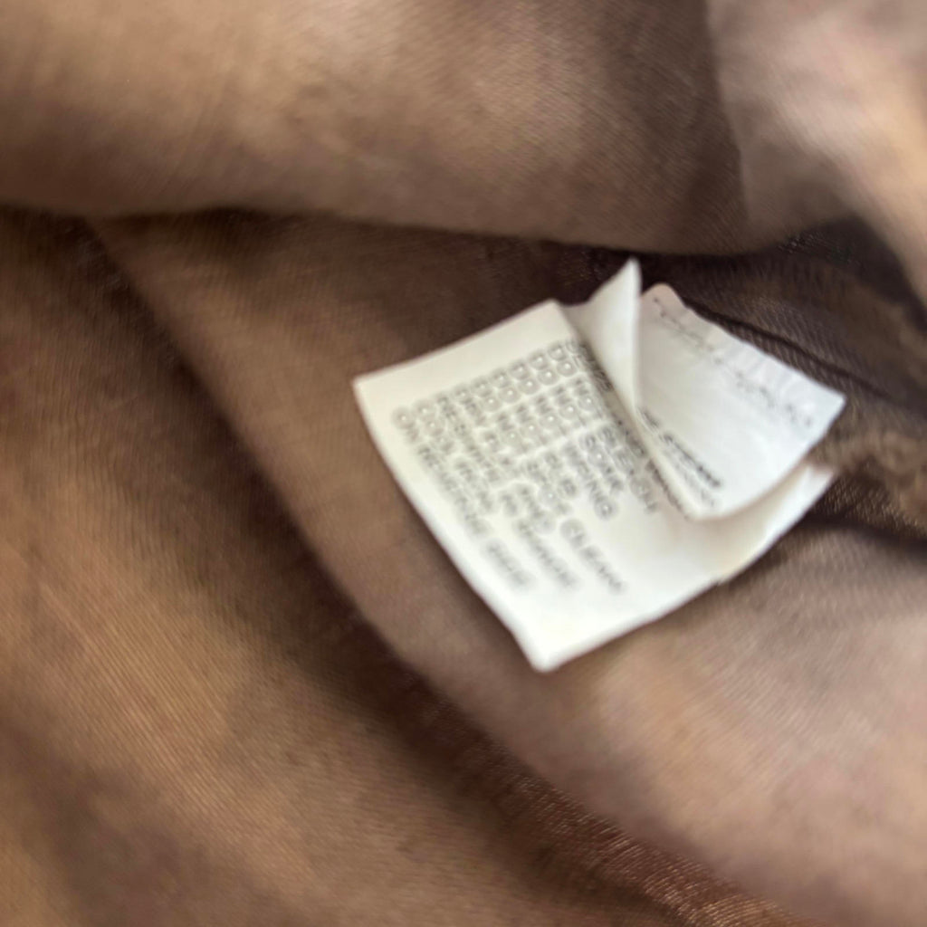 Free Woman Brown Linen Embroidered Top Size 14 - Come Sell Nearly Anything