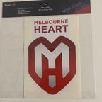 A-League Melbourne Heart Mega Supersized Logo Decal Sticker. X Large 25cm
