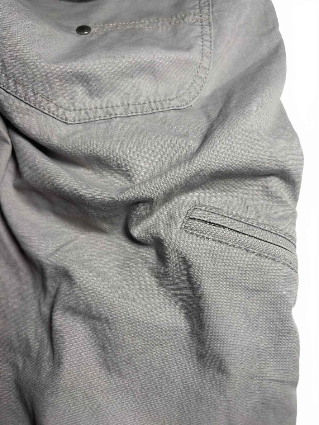 Yishion Men's Cargo Pants Size 35 Beige Cotton Casual Workwear