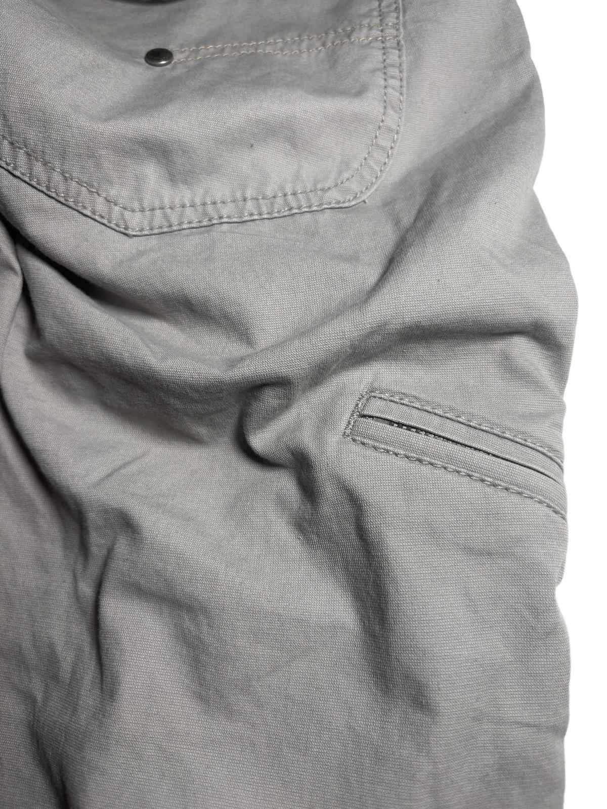 Yishion Men's Cargo Pants Size 35 Beige Cotton Casual Workwear