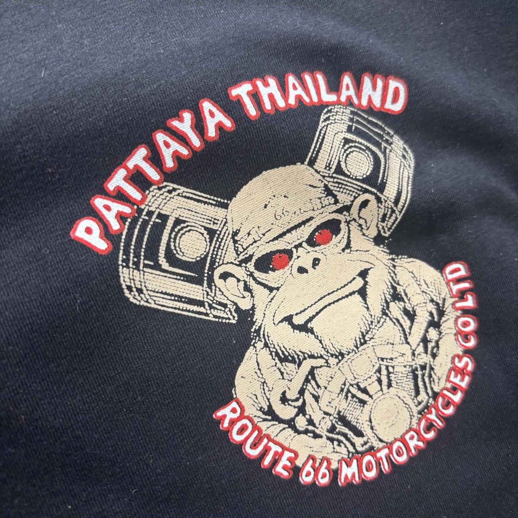 R66 Performance Men's Black Graphic T-Shirt Size XL Ride Hard Skull #Motorcycle