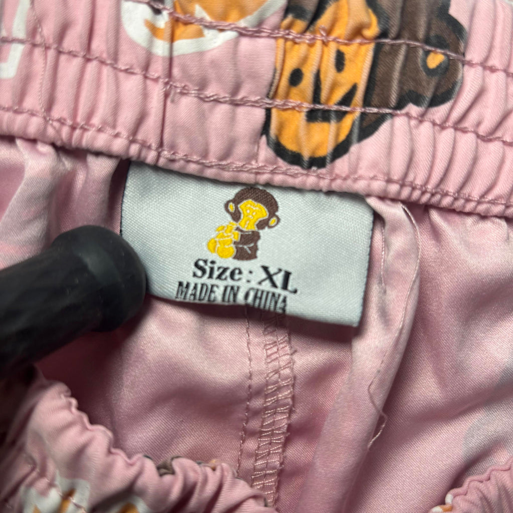 Unisex Kids' Swim Shorts with Fun Monkey and Food Print, Size XL - Come Sell Nearly Anything