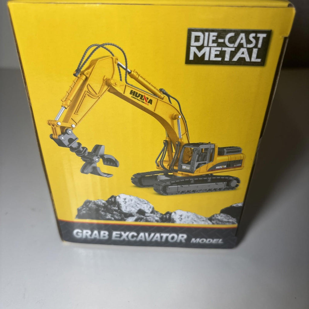1:50 HUINA Diecast A Professional Grab Excavator Box Models 1713