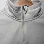 Crane Womens Large Full Zip Jacket white Heather Merino Wool Blend BNWT