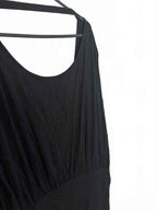 Miss Me Black Dress with Zipper Detail