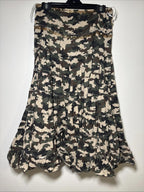 Rare ICE 1990s Vintage Boho CAMO Beaded Wrap Maxi Skirt S 10 Made in Aust - Come Sell Nearly Anything