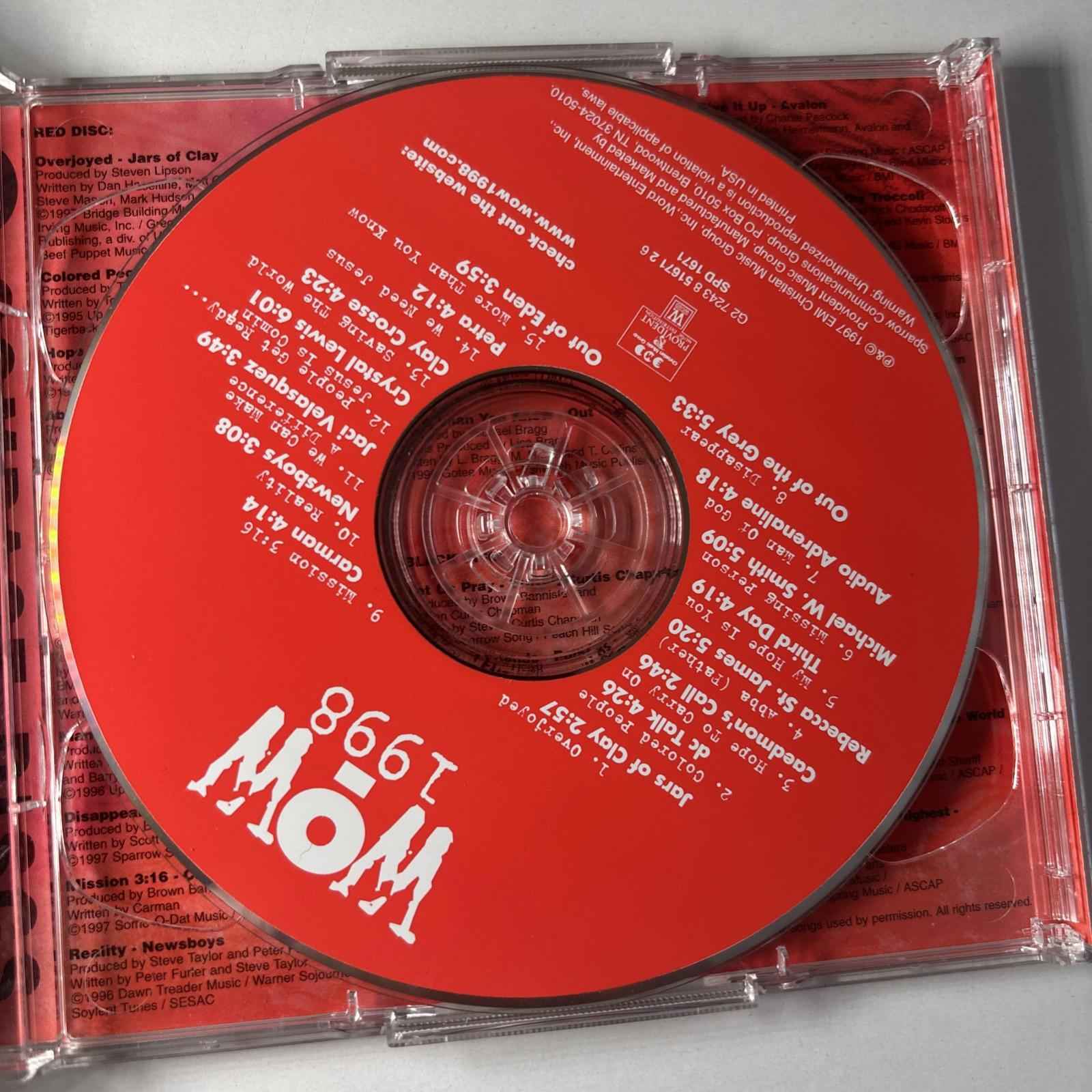 WOW 1998: 30 Top Christian Artists & Songs by Various Artists (CD, 1997)