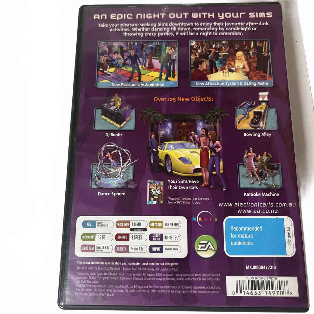 The Sims 2 Big Box Collection, Nightlife and Bon Voyage all complete (PC, 2004)