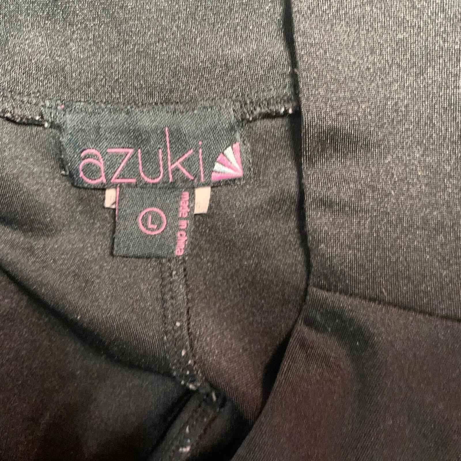 Azuki Jogger / Workout Legging pants Black With Slink Legs Ends Size L.