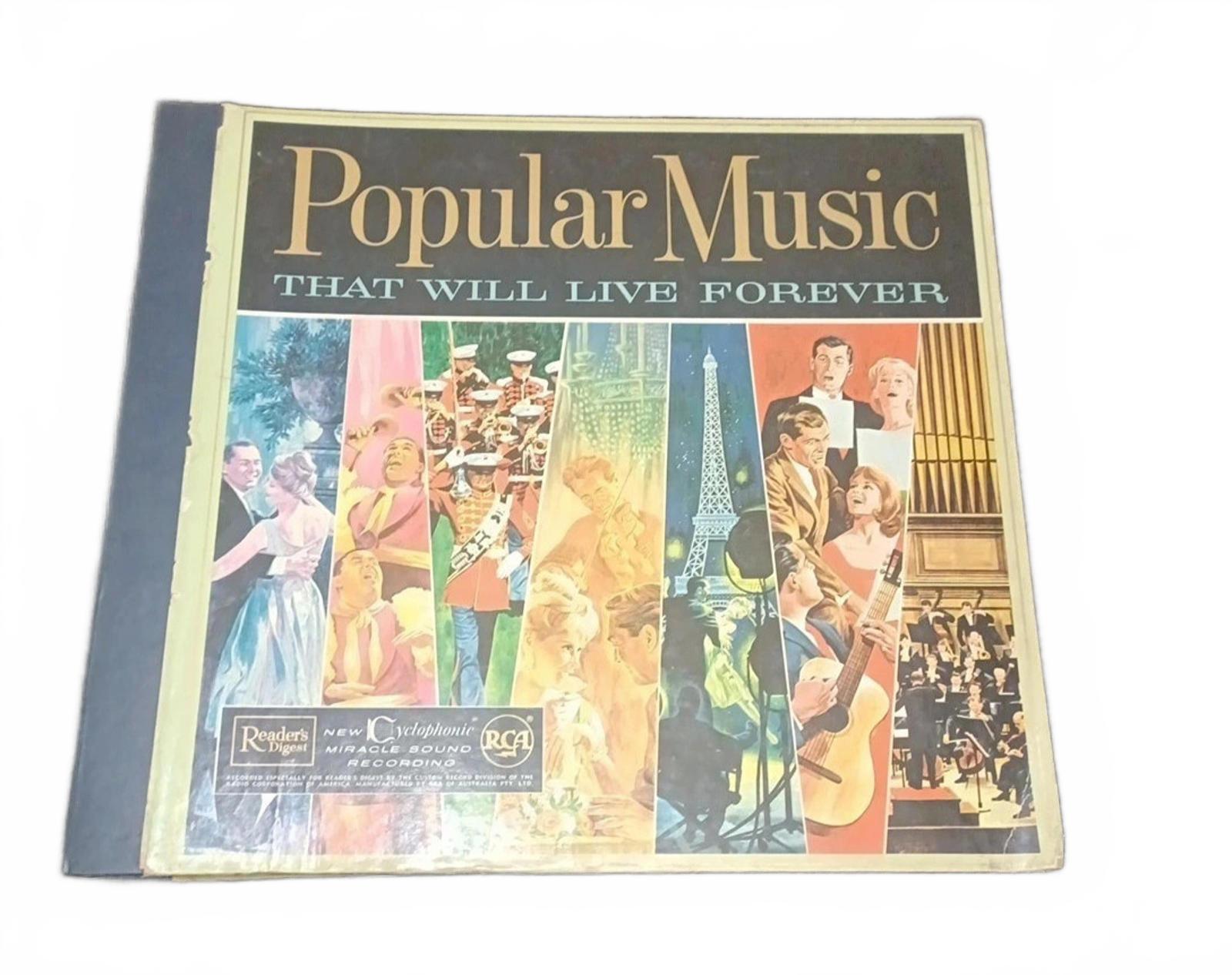 Popular Music That Will Live Forever 1961 12” 10LP Vinyl Records Readers Digest - Come Sell Nearly Anything