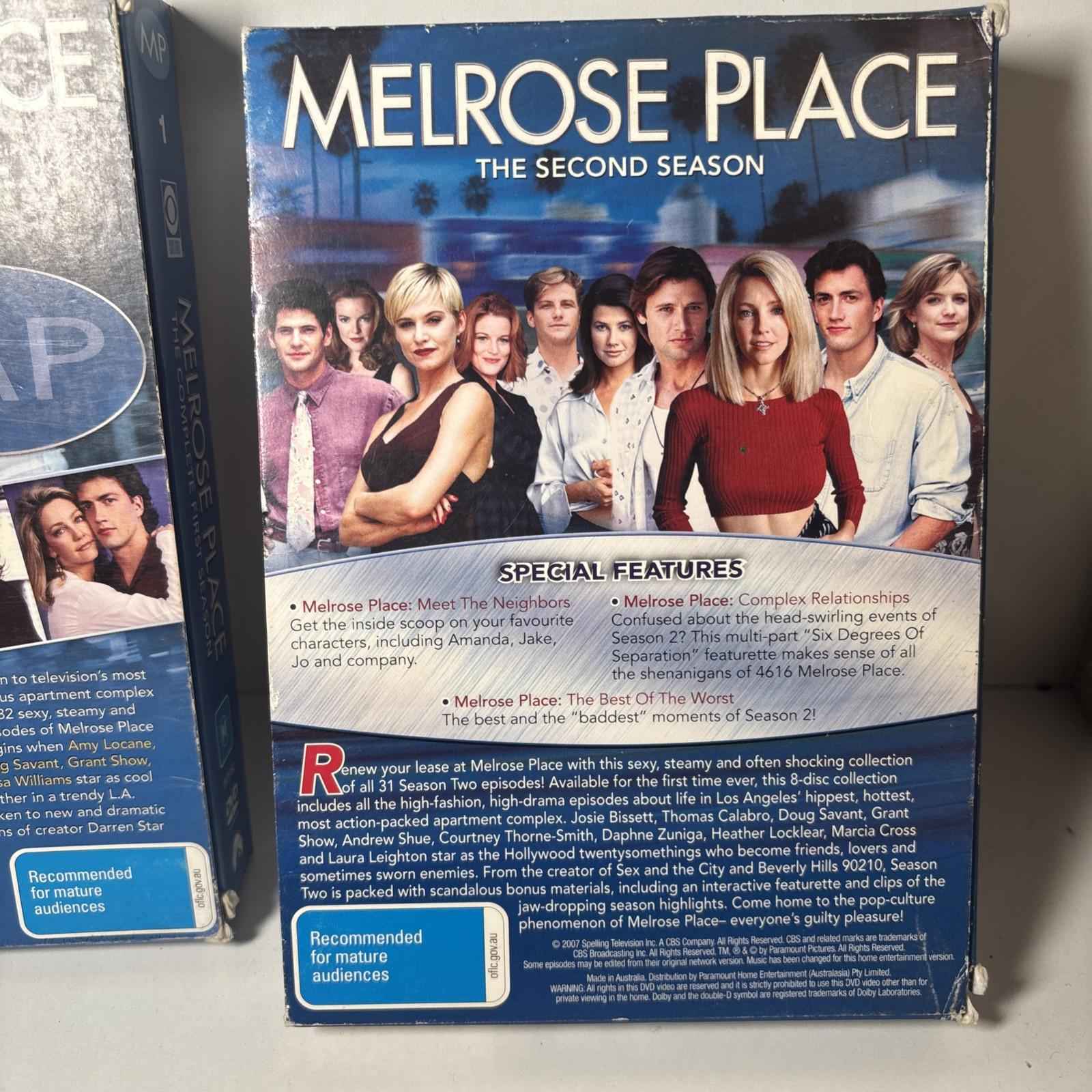 Melrose Place Season 1 & 2 DVD Heather Locklear Grant Show Region 4 Drama