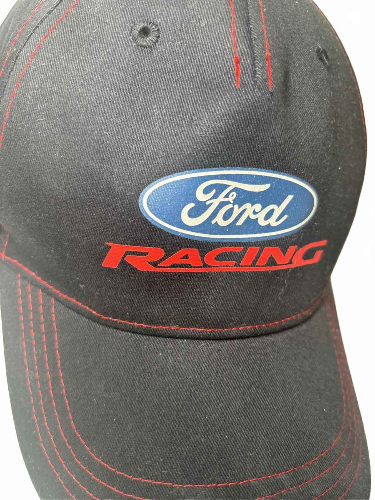 Team Ford Racing Promotional Adjustable Hat With Red Stitching