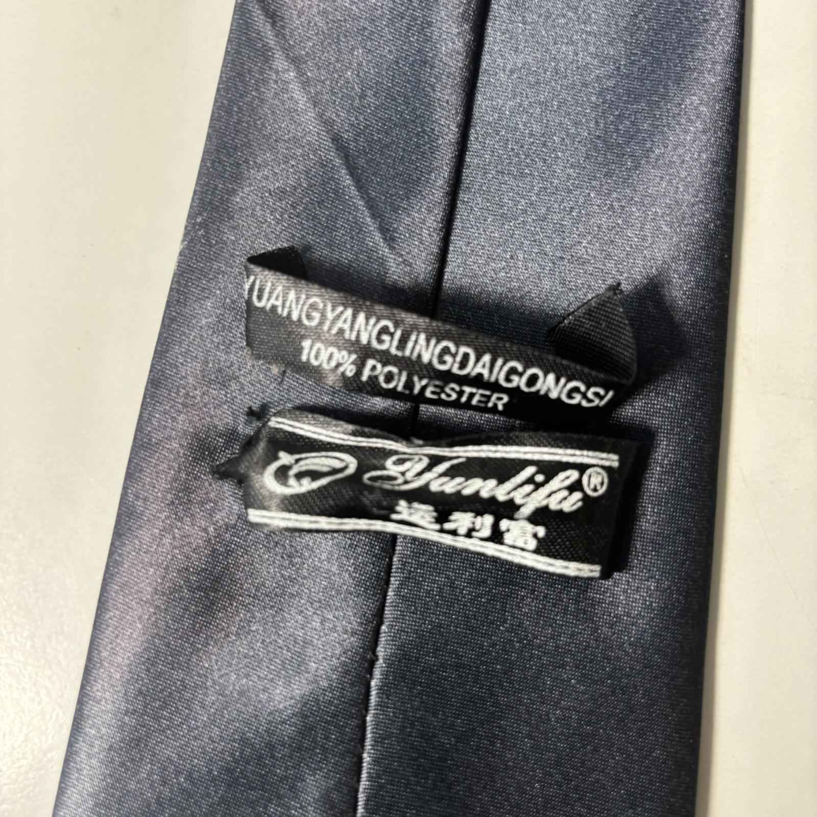 Men's Polyester Christmas Themed Neck Tie with Golf Santa at Night Design