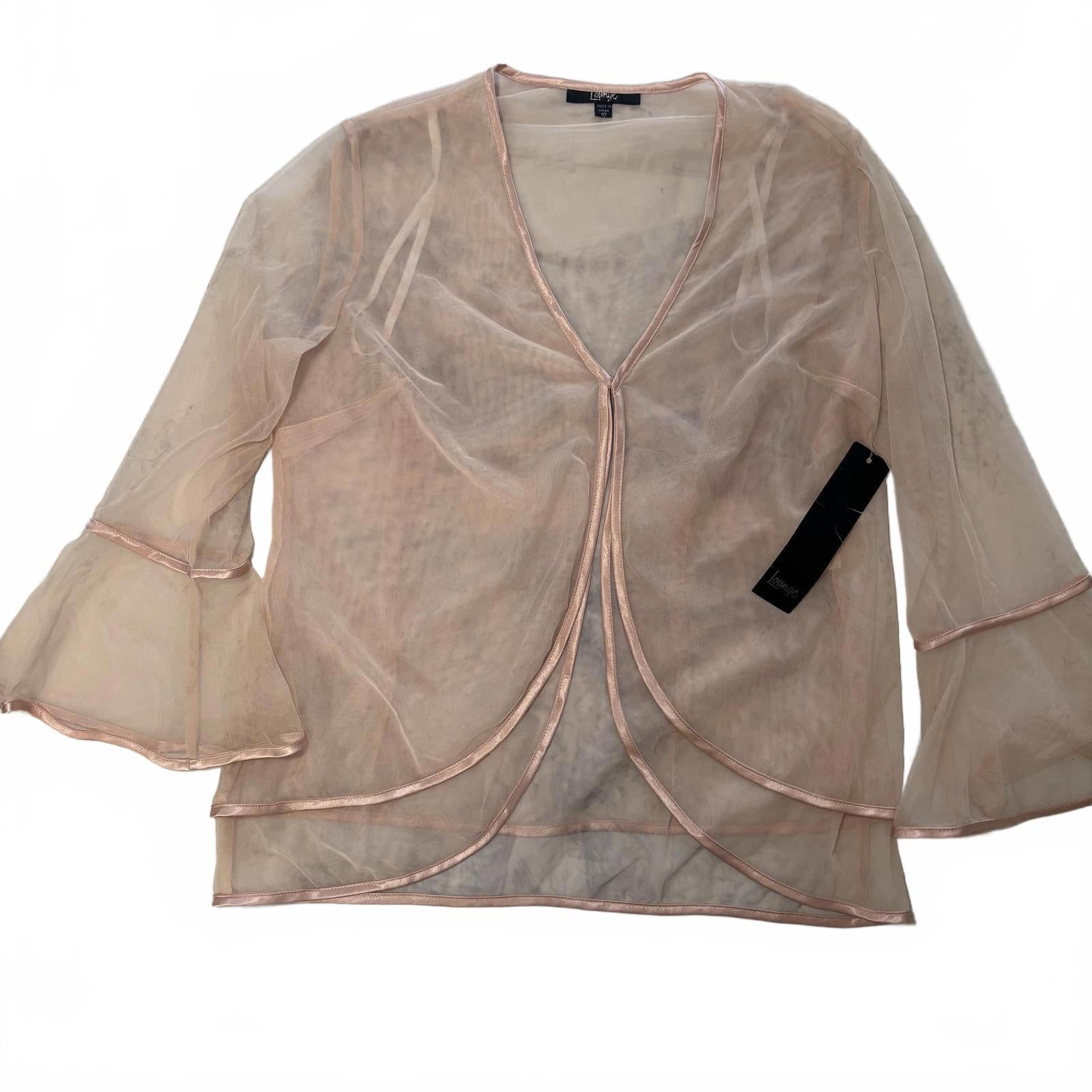 Lounge Vintage Sheer Mesh Women's Top with Bell Sleeves - Size 10 BNWT RRP $280 - Come Sell Nearly Anything