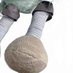 Nana Huchy Robot Plush 40cm Grey Soft Stuffed Toy Wearing Shorts.