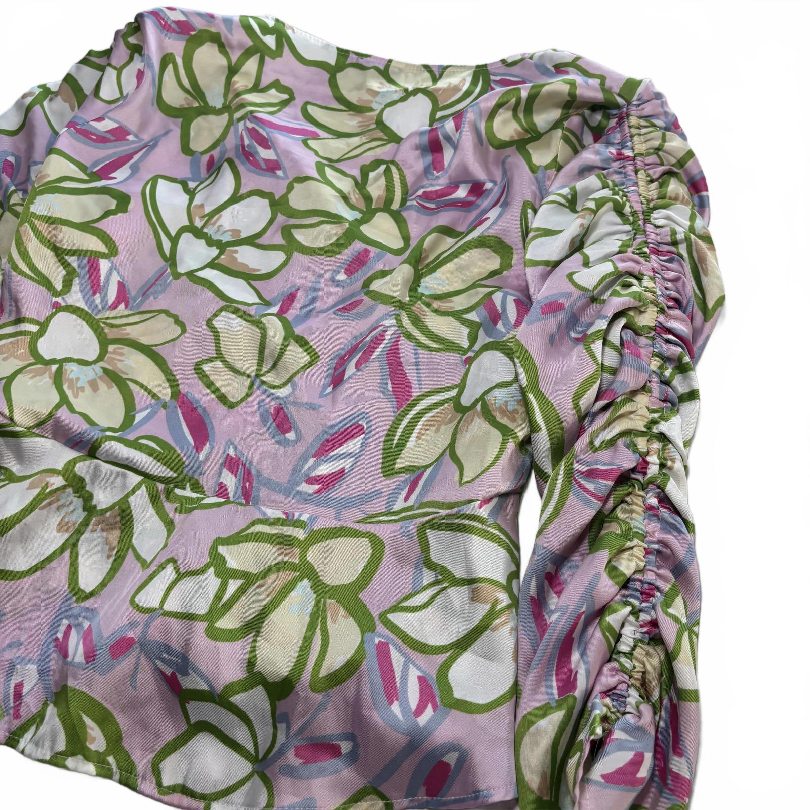 ASOS DESIGN Floral Print Long Sleeve Blouse Size M - Come Sell Nearly Anything