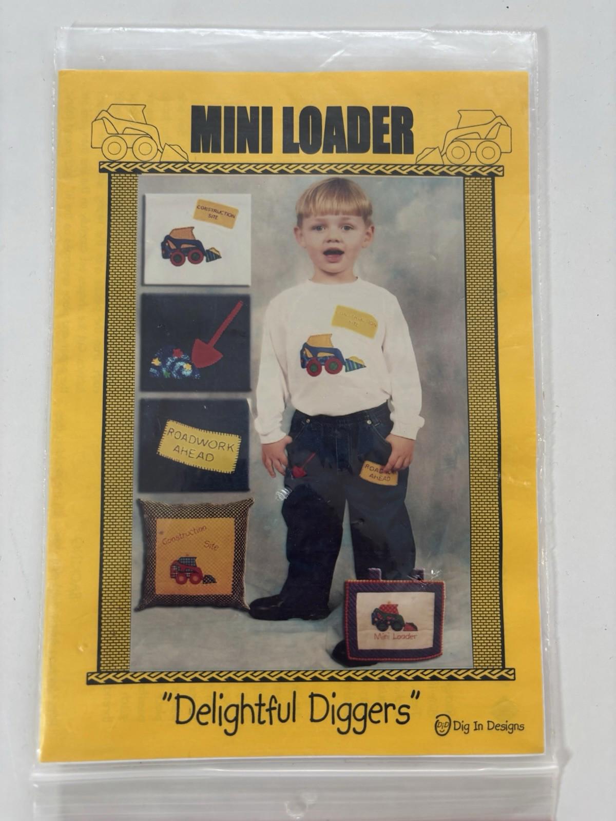 Mini Loader Delightful Diggers Country Patchwork Cottagecore Sew Craft Pattern - Come Sell Nearly Anything