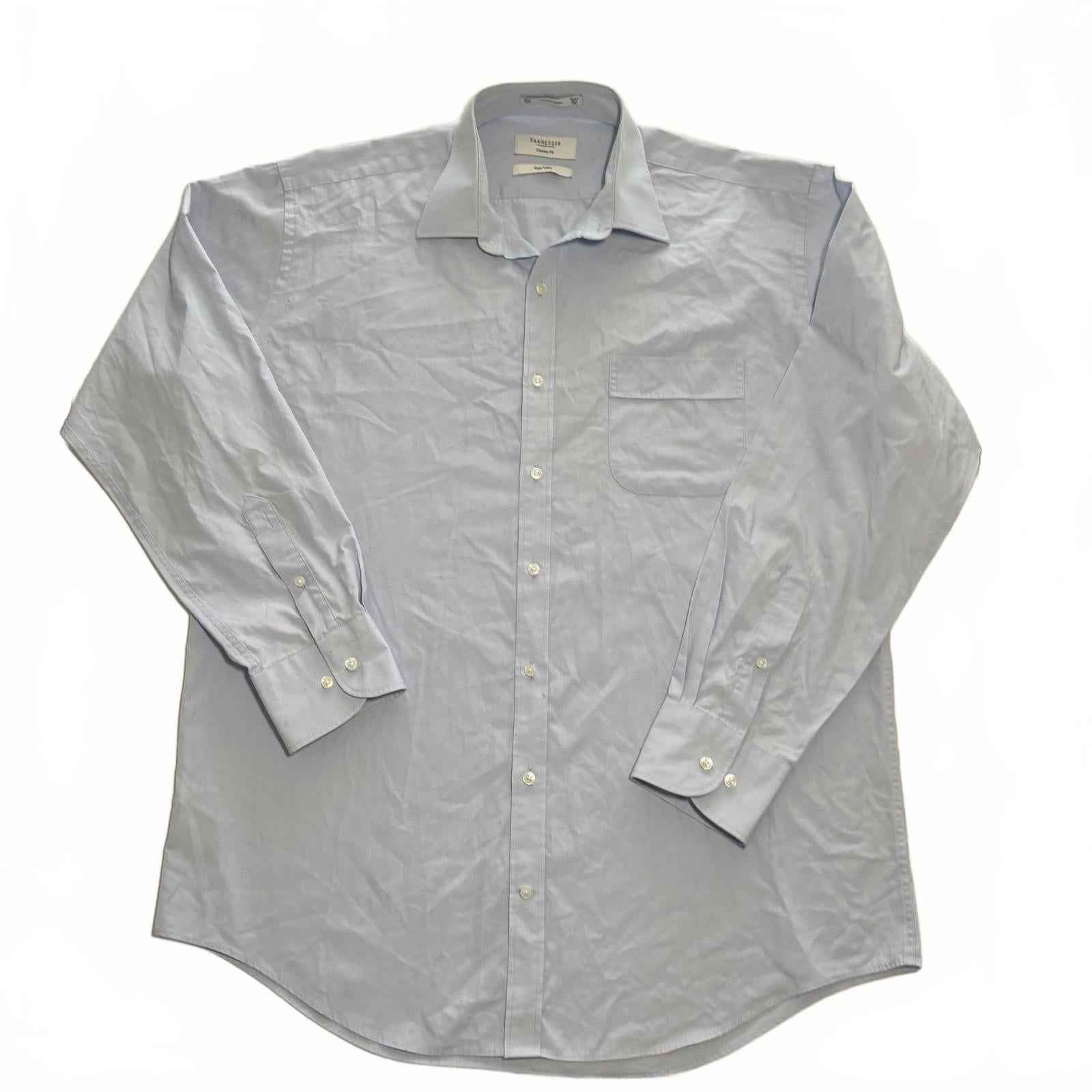 Van Heusen Classic Fit Men's Dress Shirt Size 42 Light Blue