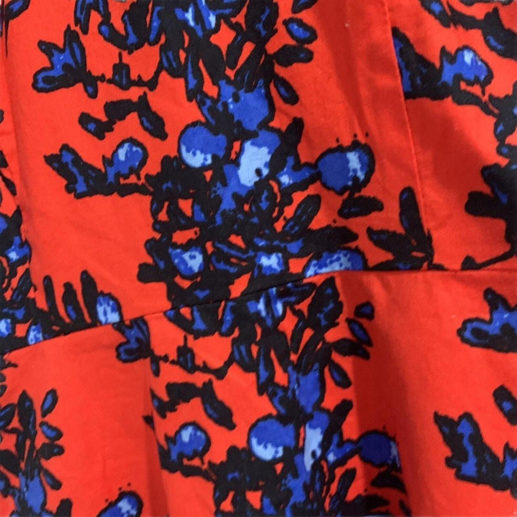 Stella Shift Dress Womens Size 10 Red Floral Sleeveless Lined Round Neck. - Come Sell Nearly Anything