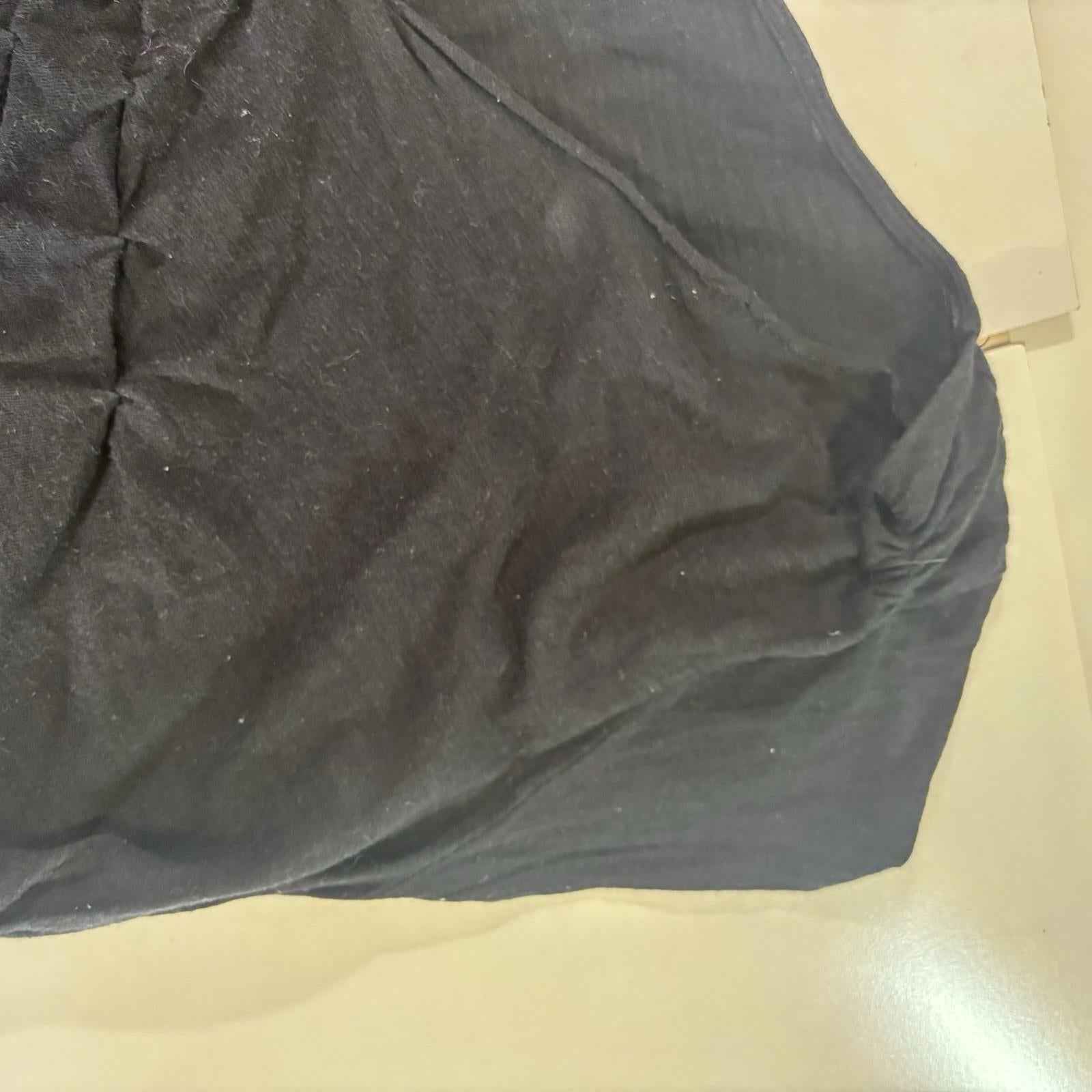 Vtg 80s 90s Black Blank Tank Top Basic Plain Sleeveless MIX Medium