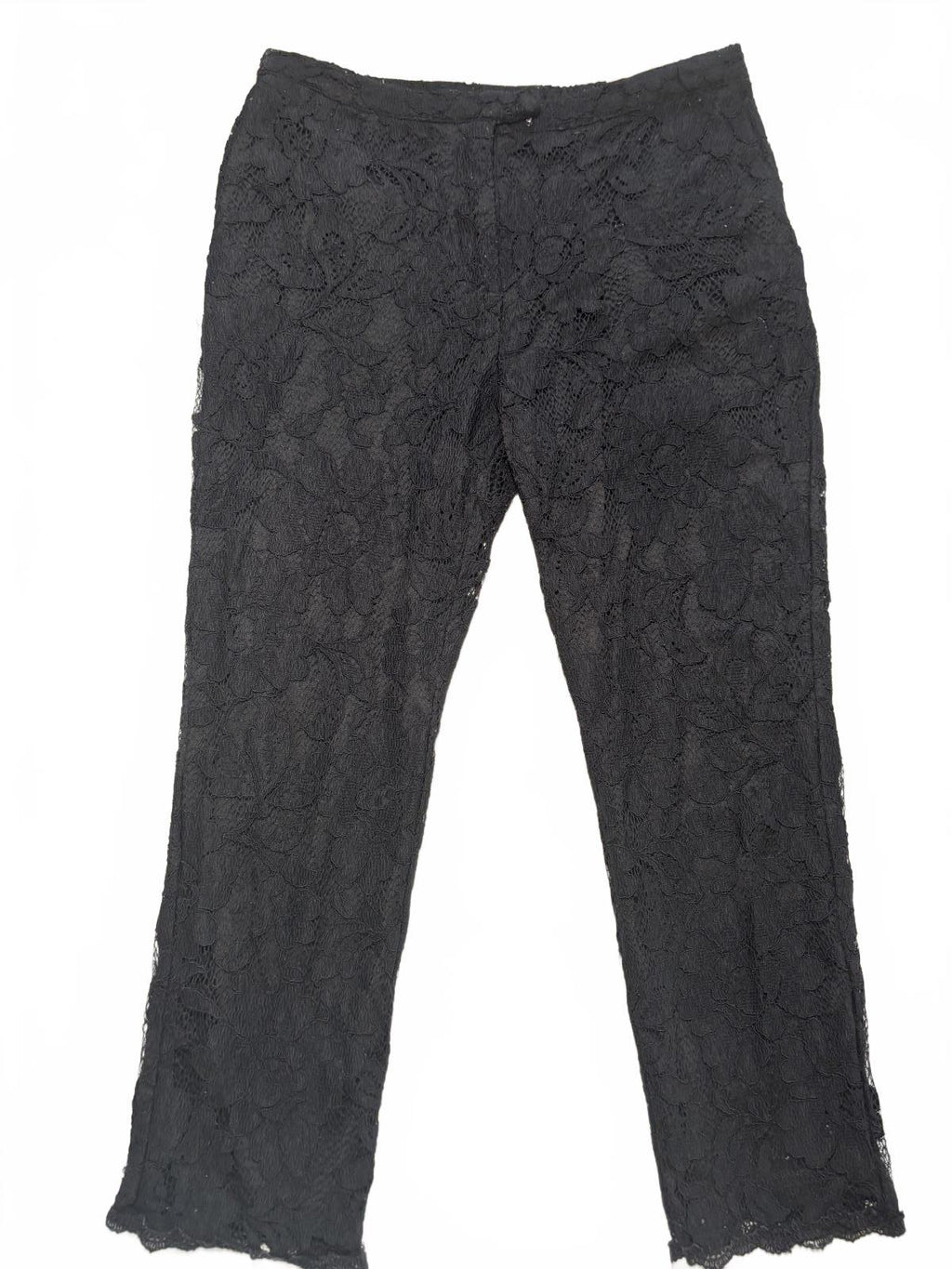Nono Women's Black Lace Dress Pants Size Waist 33cm - Come Sell Nearly Anything