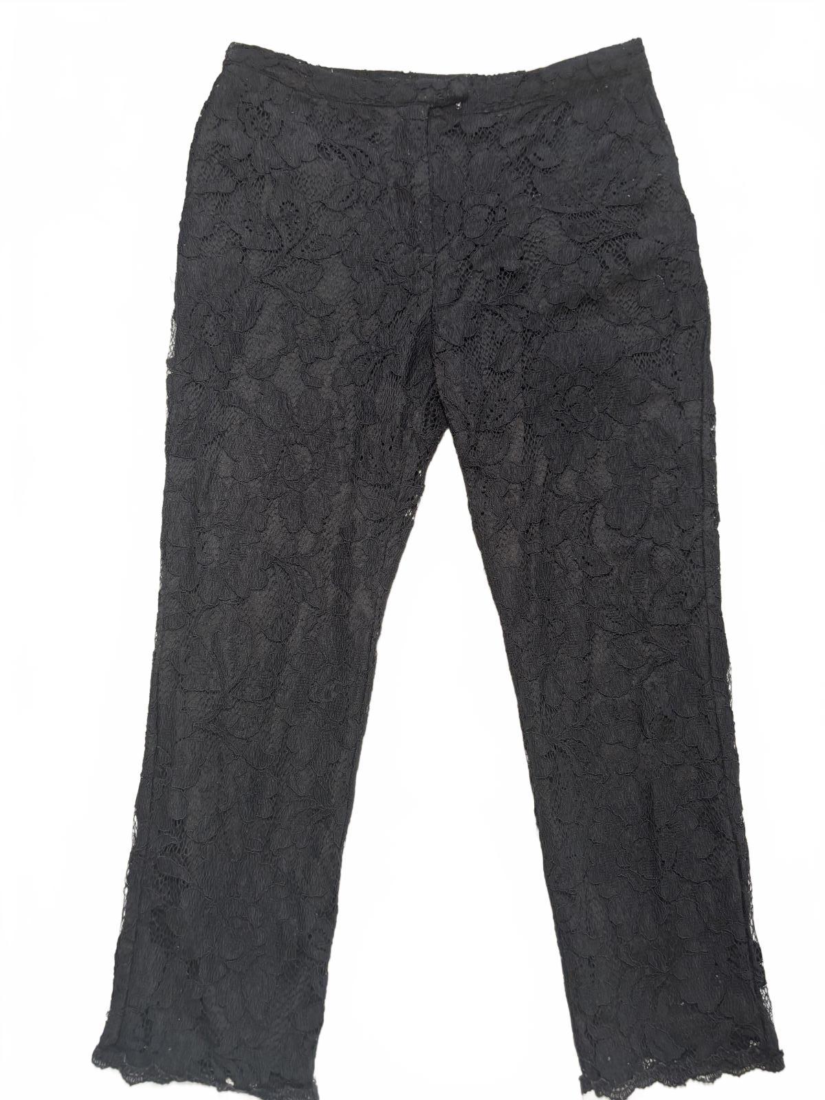 Nono Women's Black Lace Dress Pants Size Waist 33cm - Come Sell Nearly Anything