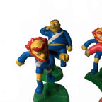 The Simpsons Soccer Burger King Table Football Toy Figures Bart Lisa Krusty Set.