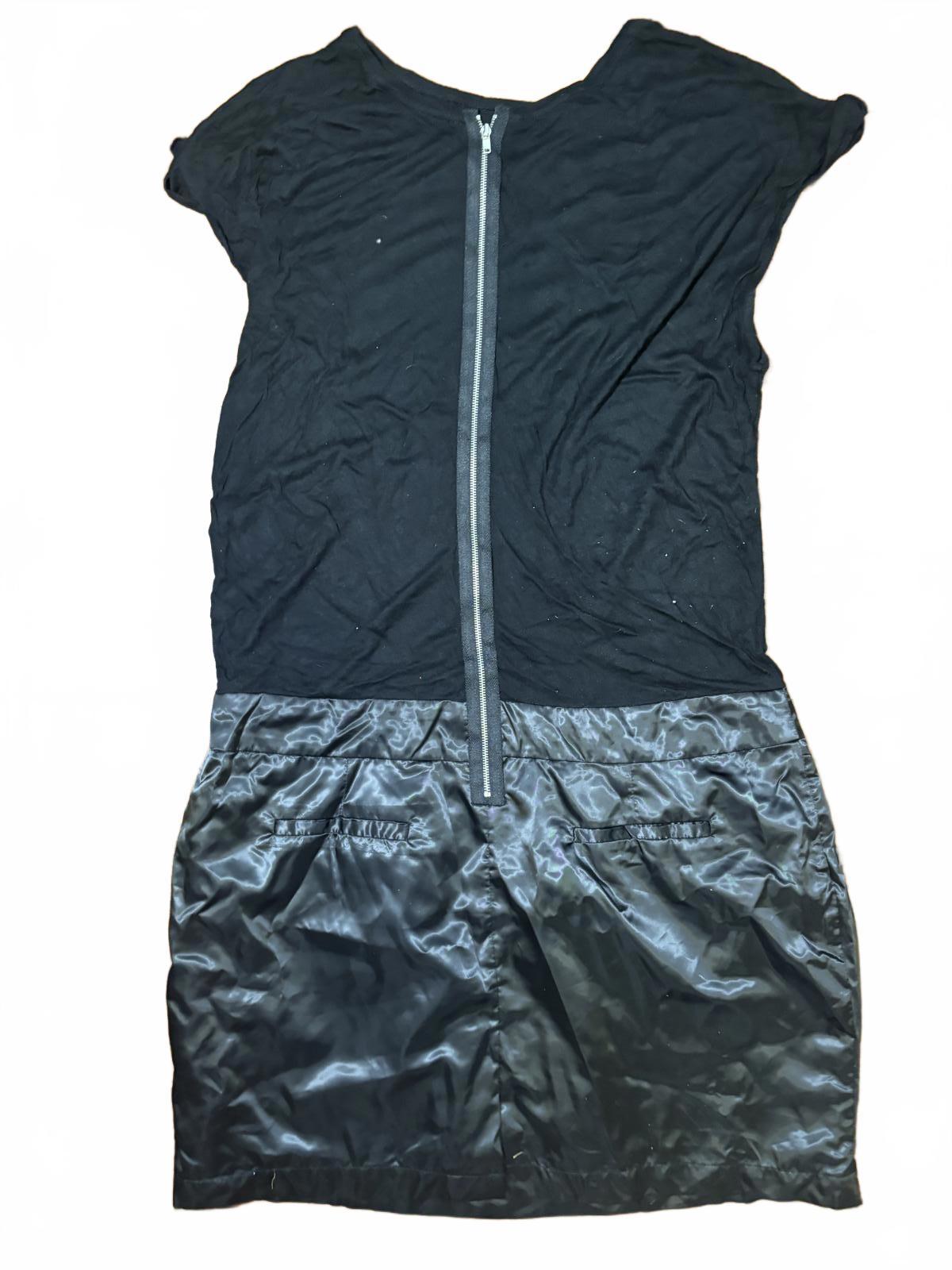 Living Doll Women's Black and Gray Mixed Material Dress Size 14 - Come Sell Nearly Anything