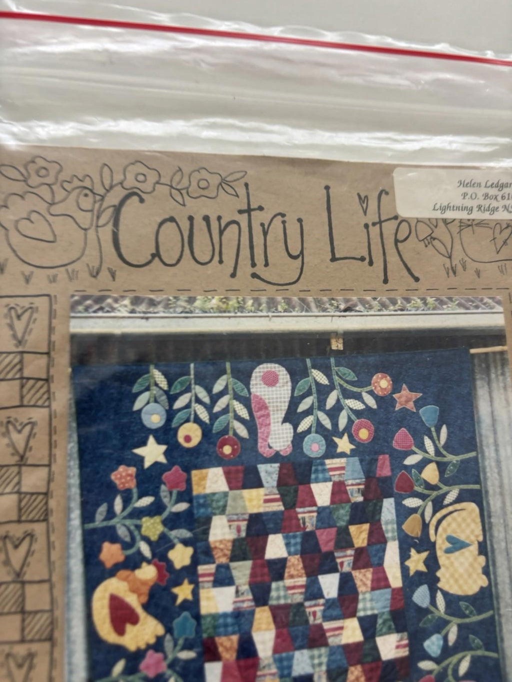 The Chook Shed - Country Life - Patchwork Wall Hanger Sew Stitch Vintage Craft - Come Sell Nearly Anything