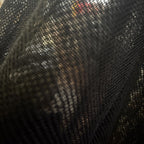 Vintage 90s-Style Missy Q Sheer Black Polyester Blouse Long Stretch top - S 10 - Come Sell Nearly Anything