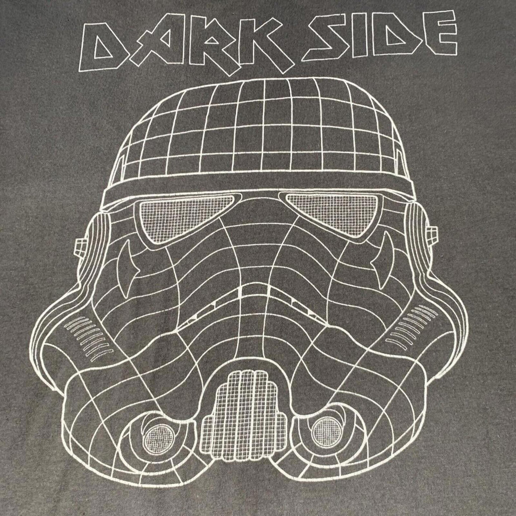 🛸Star Wars Men's Tee Shirt Size Large Dark Side Grey.
