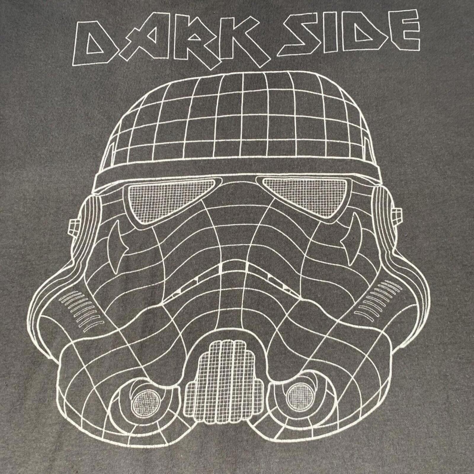🛸Star Wars Men's Tee Shirt Size Large Dark Side Grey.