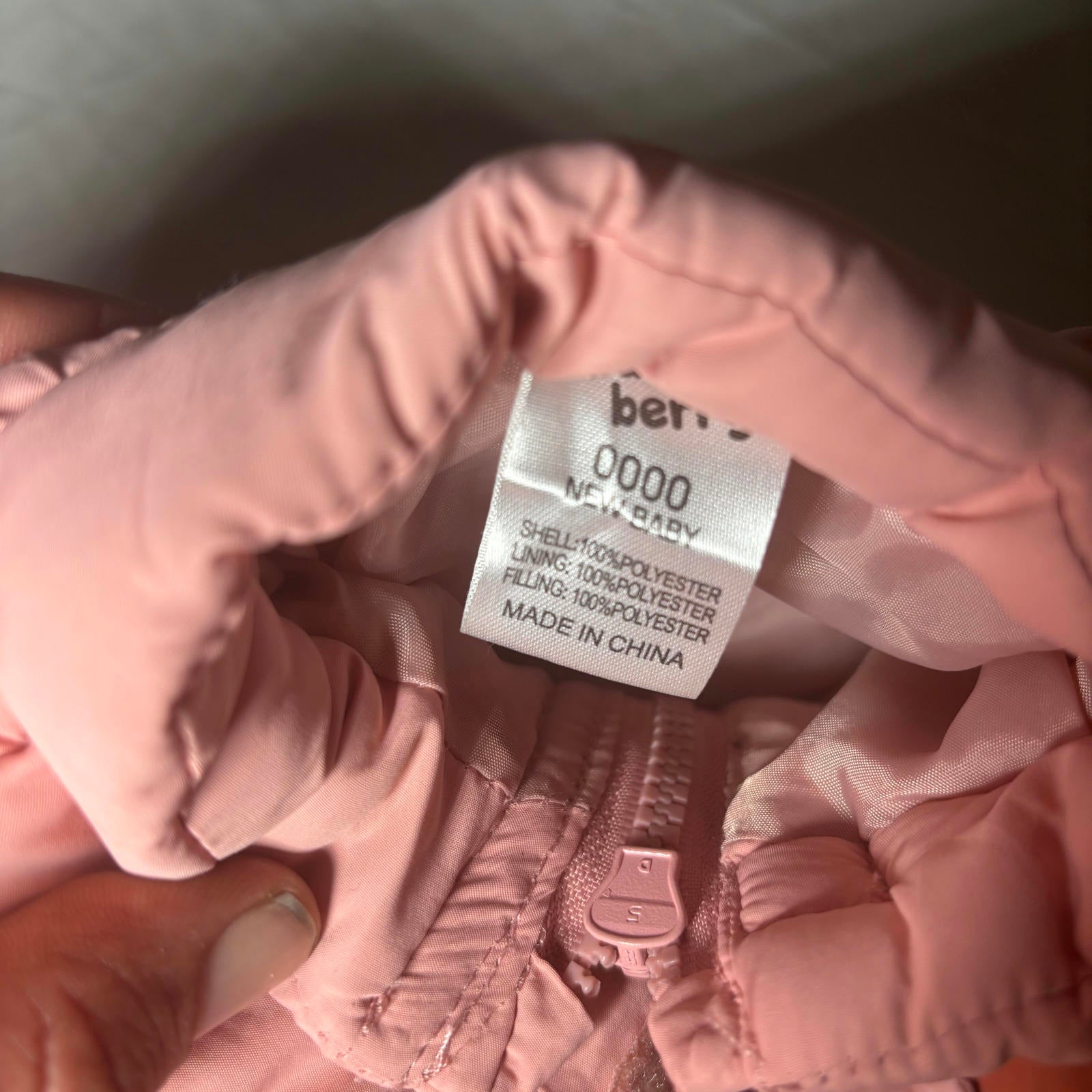 berr Baby Puffer Jacket Size 000 Pink Orange Warm Winter Coat