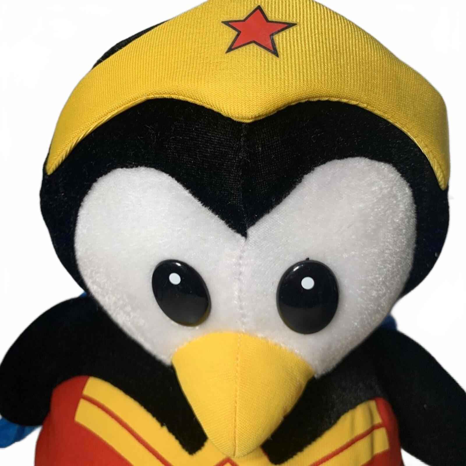 Penguin As Wonder Woman Large Plush Toy Movie World Gold Coast DC Comics 30cm.