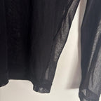 Elio Moda Large Black Sheer Long Sleeve Top #Womenswear #LongSleeve #SheerTop - Come Sell Nearly Anything