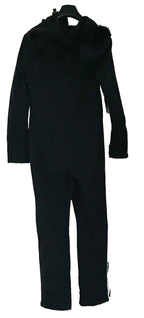 CRANE Ladies Ski Snow Snowboarding Suit Size L BNWT Black Faux Fur Trim H1