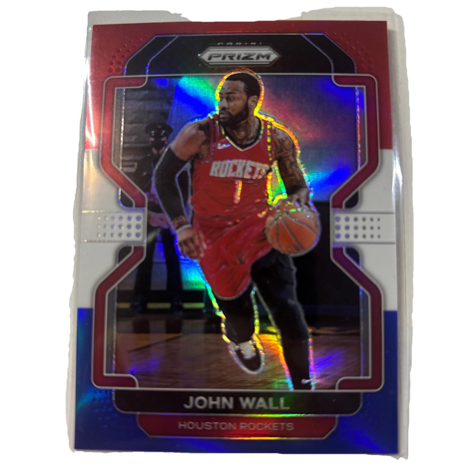 Prizm Basketball 2021-22 John Wall #68 Red White Blue