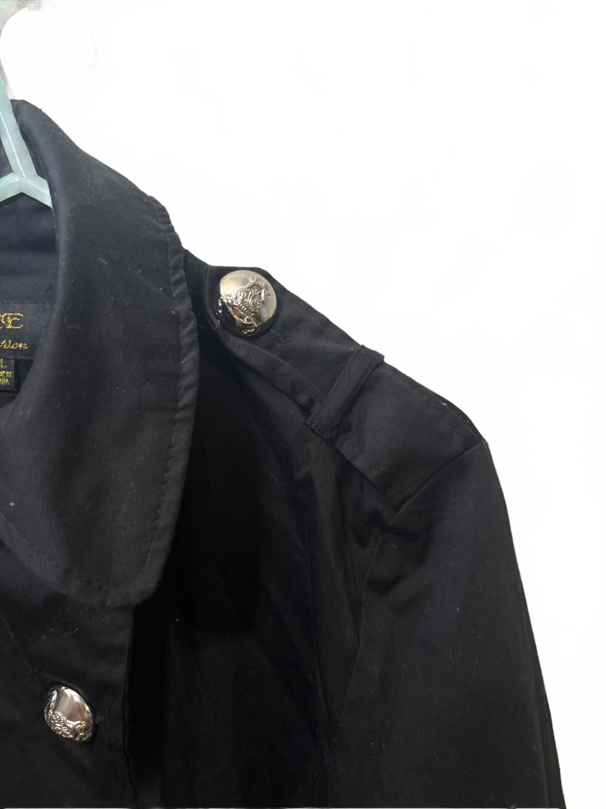 Rare ICE 1980s Vintage Boho Trench Jacket Gold Button XL Made in Australia - Come Sell Nearly Anything