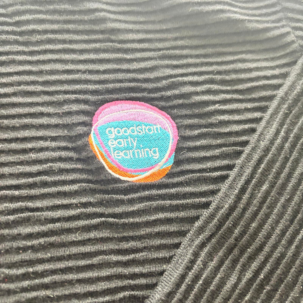 Good start Daycare  Cardigan Size 22 Black costume or replacement