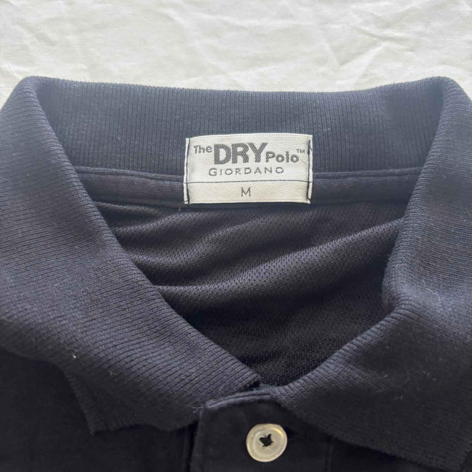 Giordano Medium Men's Black Polo Shirt #Menswear #Polos #Giordano